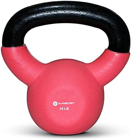 GYMEНИST Adjustable Iron Kettlebell with Neoprene Grip for Gym and Home Fitness Lovers | GYMEニST Kettlebell Weights wit