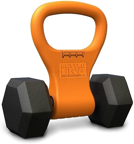 Kettle Gryp The Original - As Seen on SHARK TANK! Dumbbell to Kettlebell Conversion - Made in the USA - Dumbbell Grip Ha