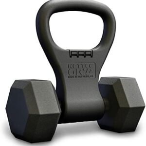 Kettle Gryp The Original - As Seen on SHARK TANK! Dumbbell to Kettlebell Conversion - Made in the USA - Dumbbell Grip Ha