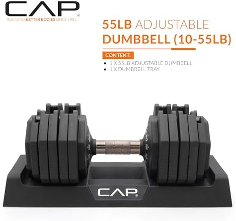 Adjustable Barbell 55 lb Hex Dumbbell Weights - Singles & Pairs | Multiple Handle Options | Fitness Enthusiasts | Home G