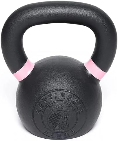 Kettlebell Kings Powder Coated Kettlebell Weights - 9-97 lb Strength Training Kettlebells for Men and Women - Home Gym E