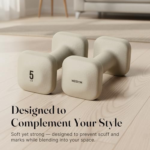 SafeGrip Square Dumbbells Anti Slip Handles for Home Workouts | WeGym SafeGrip Square Dumbbells Stable Design Prevents
