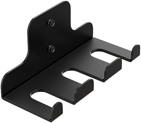 Olympic Barbell Hanger, Garage Gym Bar Wall Rack, Space Saving Home Gym Accessory