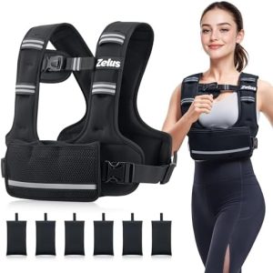 ZELUS Weighted Vest for Women Men SGS-Certified Rucking Vest for Strength Training & Cardio Workouts ZELUS Weighted Ve