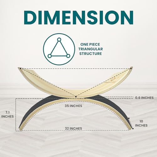 Wobble Stability Balancing Board for Kids - Made of Beech Plywood, Up to 500 Lbs Capacity | Kids Wooden Balancing Board