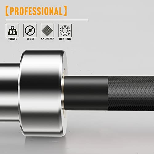 Olympic Barbell for Weightlifting 700LB, Fitness Buffs, Home Gym, Strength Training, 9'9" Long