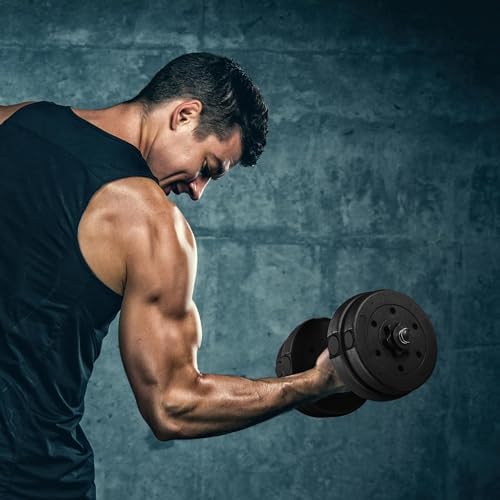 Yaheetech Adjustable Dumbbells Weight Set for Women & Men Home Gym Fitness Equipment