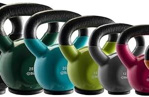 Professional Grade Kettlebell Sets for Strength Training at Home - Cast Iron Kettlebells with Protective Bottom for Men