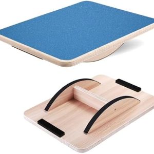 Yes4All Professional Anti-Slip Rocker Board for Leg Workout and Standing Desk Use | Yes4All 350LBS Wood Balance Board,