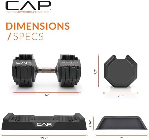 Adjustable Barbell 55 lb Hex Dumbbell Weights - Singles & Pairs | Multiple Handle Options | Fitness Enthusiasts | Home G