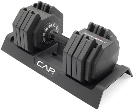 Adjustable Barbell 55 lb Hex Dumbbell Weights - Singles & Pairs | Multiple Handle Options | Fitness Enthusiasts | Home G