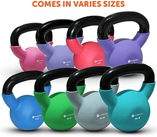 GYMEНИST Adjustable Iron Kettlebell with Neoprene Grip for Gym and Home Fitness Lovers | GYMEニST Kettlebell Weights wit