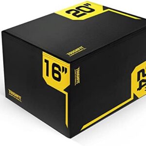 ToughFit Plyo Box - Adjustable Height Foam Plyometric Box for MMA and Crossfit Enthusiasts - Ideal for Home Gym Training