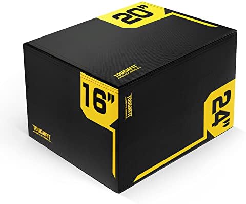 ToughFit Plyo Box - Adjustable Height Foam Plyometric Box for MMA and Crossfit Enthusiasts - Ideal for Home Gym Training