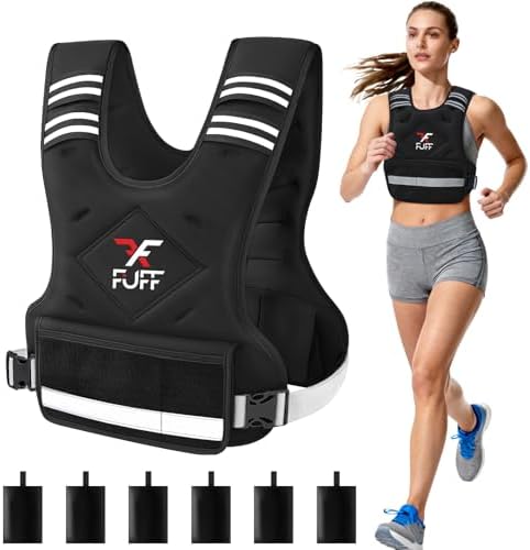 FUFF Adjustable Weight Vest for Women and Men | Women's Weighted Vest 20-32 Lb for Strength Training | Adjustable Weigh