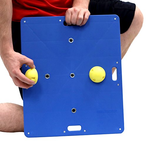 CanDo Blue Balance Board 14x18 Inch, |5 Inch Height for Adults at Home and Gym Fitness Exercises