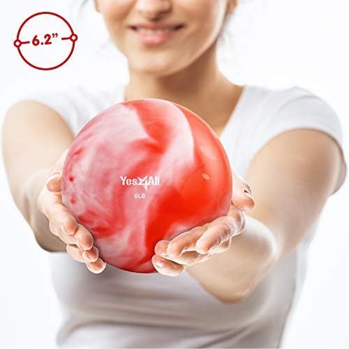 Yes4All Weighted Toning Balls for Exercise and Pilates | Yes4All Soft Medicine Balls for Balance and Flexibility Traini
