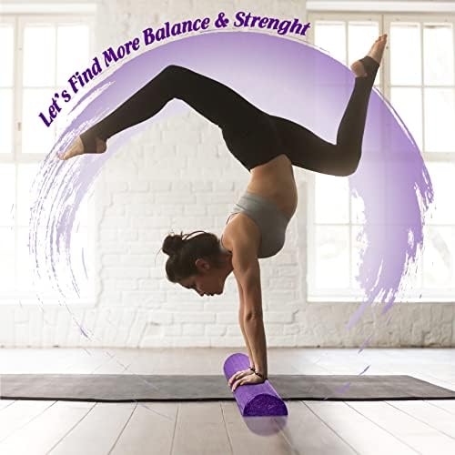 Yes4All High-Density EPP Half Round Back Roller Foam - Yoga, Pilates & Stretching - 12, 18, 24, 36 inch Yes4All High-D