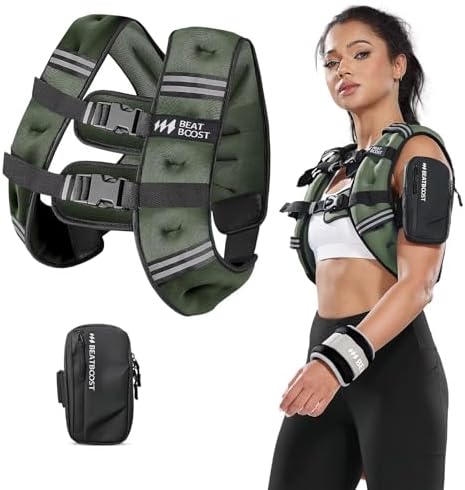 Weighted Vest for Women 20 lb Weight Vest with Ironsand for Walking Strength Training Running Workout