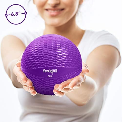 Yes4All Weighted Toning Balls for Exercise and Pilates | Yes4All Soft Medicine Balls for Balance and Flexibility Traini