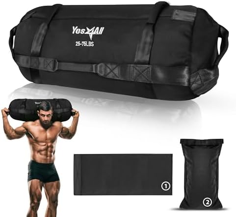 Yes4All Adjustable Sand Bags for Workout, Ideal for Home Gym and Fitness Lovers, Multiple Colors and Sizes Available (5