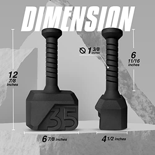 Yes4All Special Shape Kettlebell, Upgraded & Multifunctional for Advanced Training, Solid Cast Iron Powder Coated, Anti-