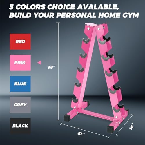 RitFit 250LB Rubber Hex Dumbbells with Weights Rack for Home Strength Training | RitFit 300LB Rubber Hex Dumbbells and