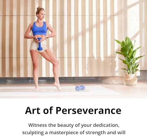 Portzon Dumbbells 10 Colors Options 1-15LB Anti-Slip Anti-Roll Hex Shape