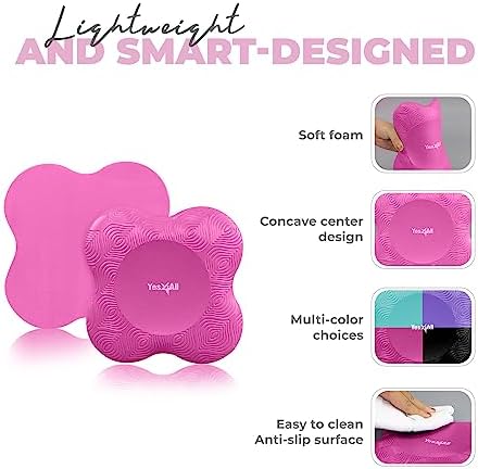 Yes4All Extra Thick Yoga Knee Pads for Women Men Fitness, Travel, Pilates Exercise Yes4All Extra Thick Yoga Knee Pads,