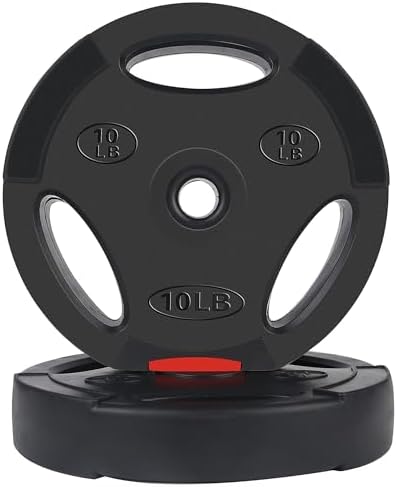 Fitvids Vinyl Standard 1-Inch Plate Weight Plate Set for Strength Training and Bodybuilders at the Gym