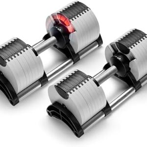 NUOBELL Adjustable Dumbbells 5-80 lbs: Versatile & Space-Saving, Perfect for Home Gym Enthusiasts & Workouts
