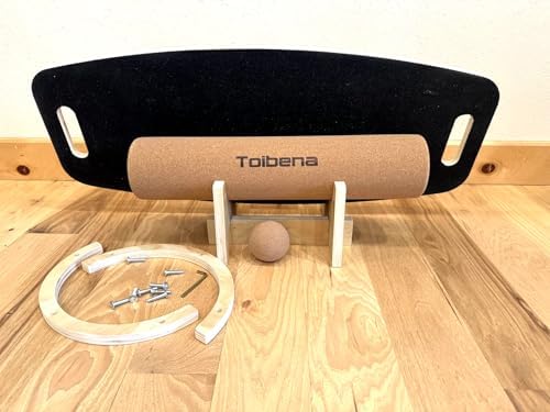 **Balance Board Trainer for Adults & Kids - Hockey Snowboard Wobble Board, Wood Made, 450lbs Core Trainer** | **Hockey