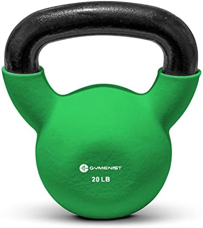GYMEНИST Adjustable Iron Kettlebell with Neoprene Grip for Gym and Home Fitness Lovers | GYMEニST Kettlebell Weights wit