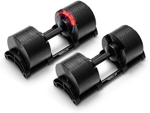 NUOBELL Adjustable Dumbbells 5-80 lbs: Versatile & Space-Saving, Perfect for Home Gym Enthusiasts & Workouts