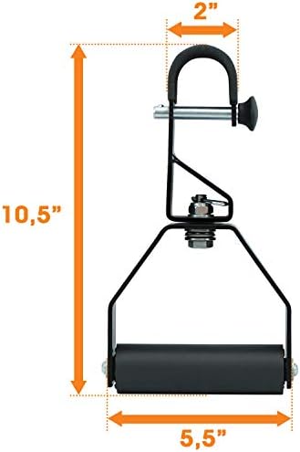 Yes4All Rotating Pull Up Handles for Pull Up Bar - Strength Training Workout - Non-Slip & Foam Pad Grips