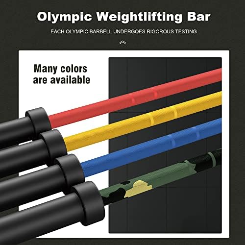 Olympic Barbell for Weightlifting 700LB, Fitness Buffs, Home Gym, Strength Training, 9'9" Long