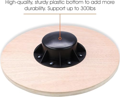 Yes4All Versatile Wooden Wobble Balance Board, Core Training, Exercise Balance Stability Trainer