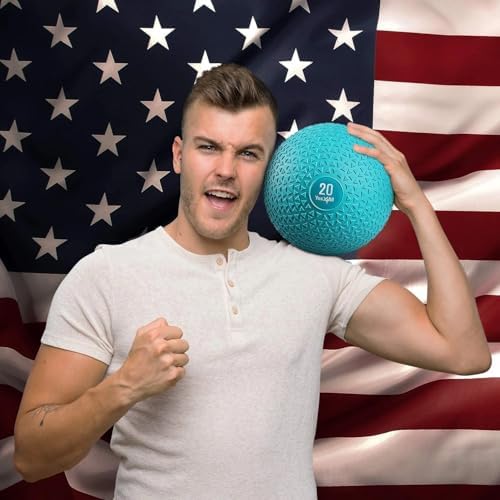 Yes4All Slam Balls, Durable PVC Sand Filled, Core Strengthening Workout Ball for Fitness Enthusiasts at Home Gym