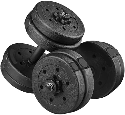 Yaheetech Adjustable Dumbbells Weight Set for Women & Men Home Gym Fitness Equipment
