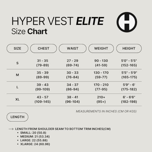 HYPERWEAR Hyper Vest ELITE - Adjustable Weight Vest - Stretch CORDURA® Fabric - Zipper Thin Steel Weights - Running & St