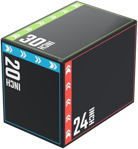 3-in-1 Pro-Duty HIIT Exercise Foam Plyo Box for Fitness Enthusiasts at Home Gym