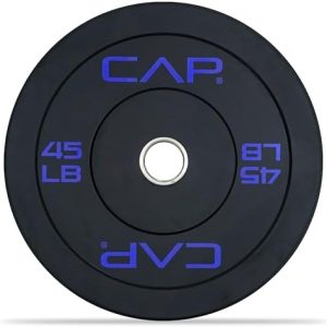 CAP Barbell Rubber Olympic Bumper Plate - Durable Weightlifting Plates for Home Gym Use | Multi-Color Options | CAP Bar