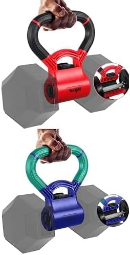 Yes4All Kettlebells Grip, Dumbbell Grip Handle, Kettlebell for Home Gym, Convert Dumbbells into Kettlebells for Home Wor