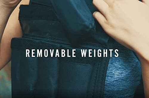 RUNmax Adjustable Weighted Vest for Men and Women 150LBS Max Weight with Shoulder Pads 20LBS Start_weight 150LBS max_wei