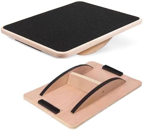 Balance Board Professional for Adults Anti-Slip 350LBS for Physical Therapy Standing Desk Core Strength Wooden Balance B