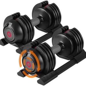Adjustable Dumbbell Set for Home Gym Enthusiasts | Adjustable Dumbbells with Weight Plates for All Levels | Adjustable