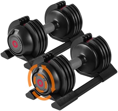 Adjustable Dumbbell Set for Home Gym Enthusiasts | Adjustable Dumbbells with Weight Plates for All Levels | Adjustable