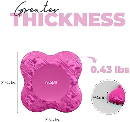Yes4All Extra Thick Yoga Knee Pads for Women Men Fitness, Travel, Pilates Exercise Yes4All Extra Thick Yoga Knee Pads,