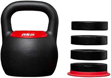REP Fitness Adjustable Kettlebell | Strength Training Equipment for Home Gym | Compact Steel Bell with Ergonomic Handle