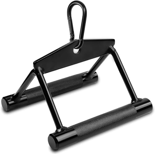 Yes4All Cable Machine Attachment, Double D Handle & Tricep Rope Cable Attachment, Gym Weight Machine Accessories Load 88